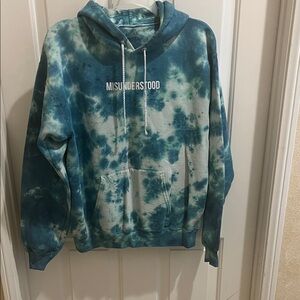 Artist Union Clothing Co. Blue Tie-Dye Hoodie